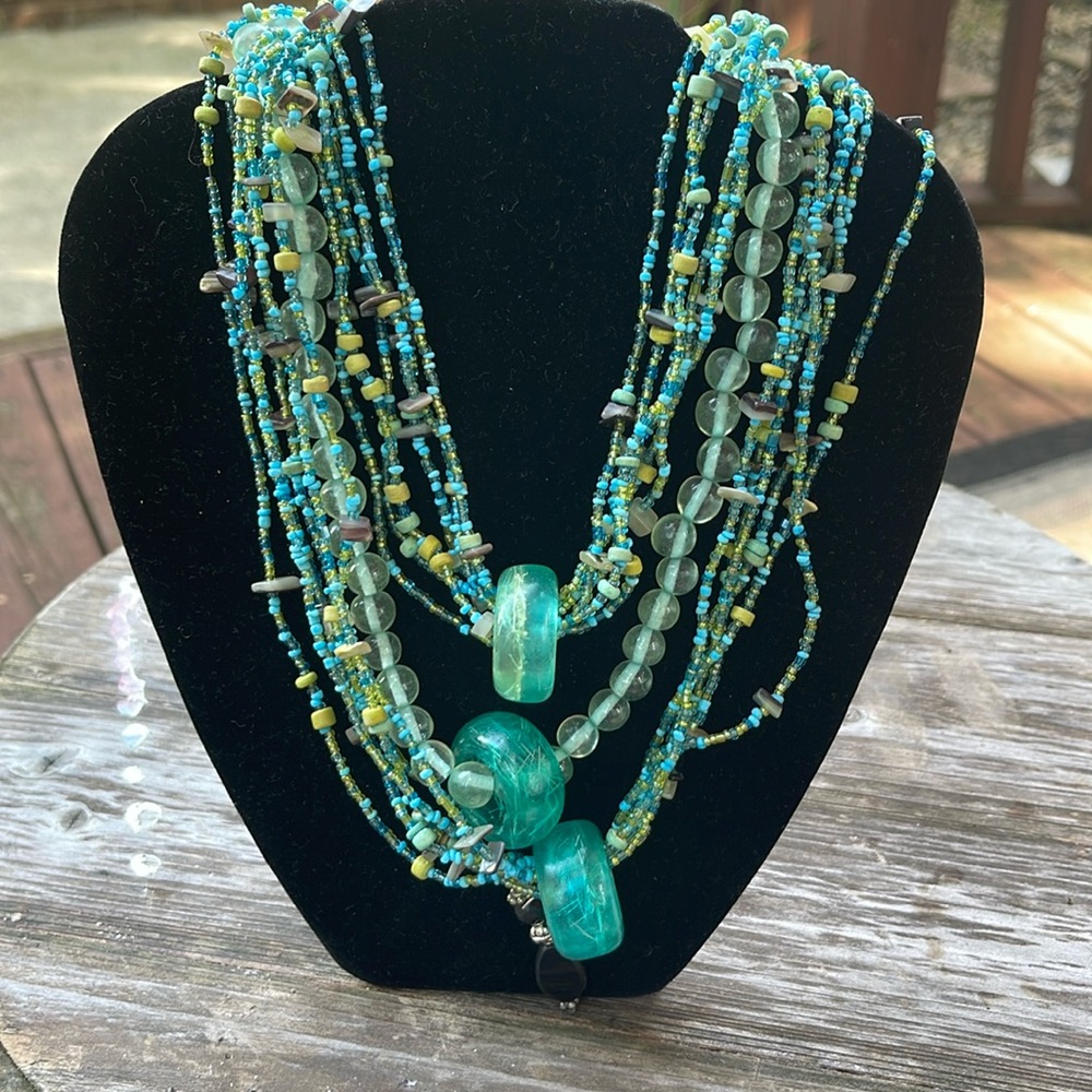 Chunky handmade vintage necklace